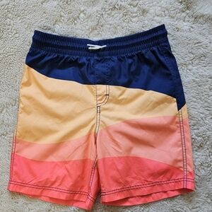 Old Navy Boys Swim Trunk Size XL 14-16 in Fun Sunset Color Functional Drawstring